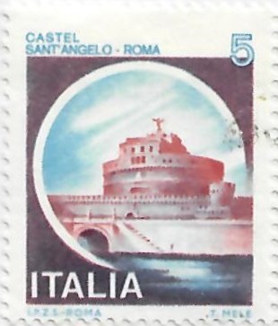 Repubblica francobollo Castelli per l' estero X 131 