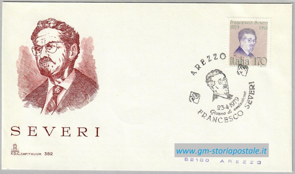 170 lire Francesco Severi Mezzo Secolo di Repubblica